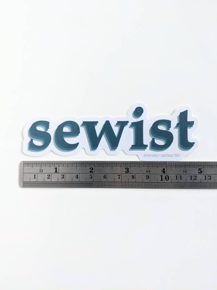 Stickers and Stationery: Sewist | Vinyl Sticker (5”x1inch 5/8th)