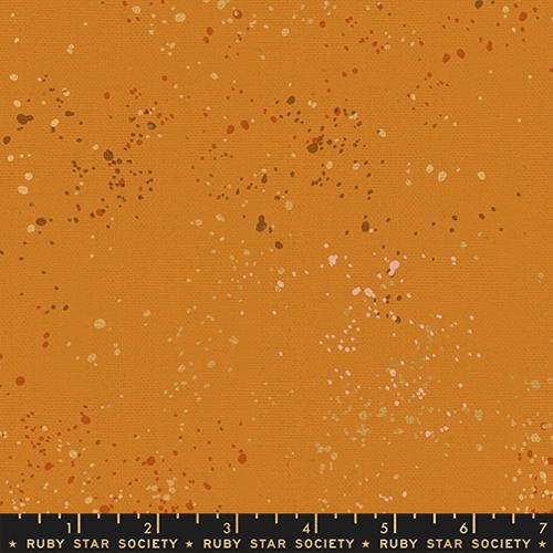 Moda Fabrics: Speckled Cotton Linen Metallic Earth Tan Canvas Ruby Star Society Woven 6.4 oz- by the Half Yard