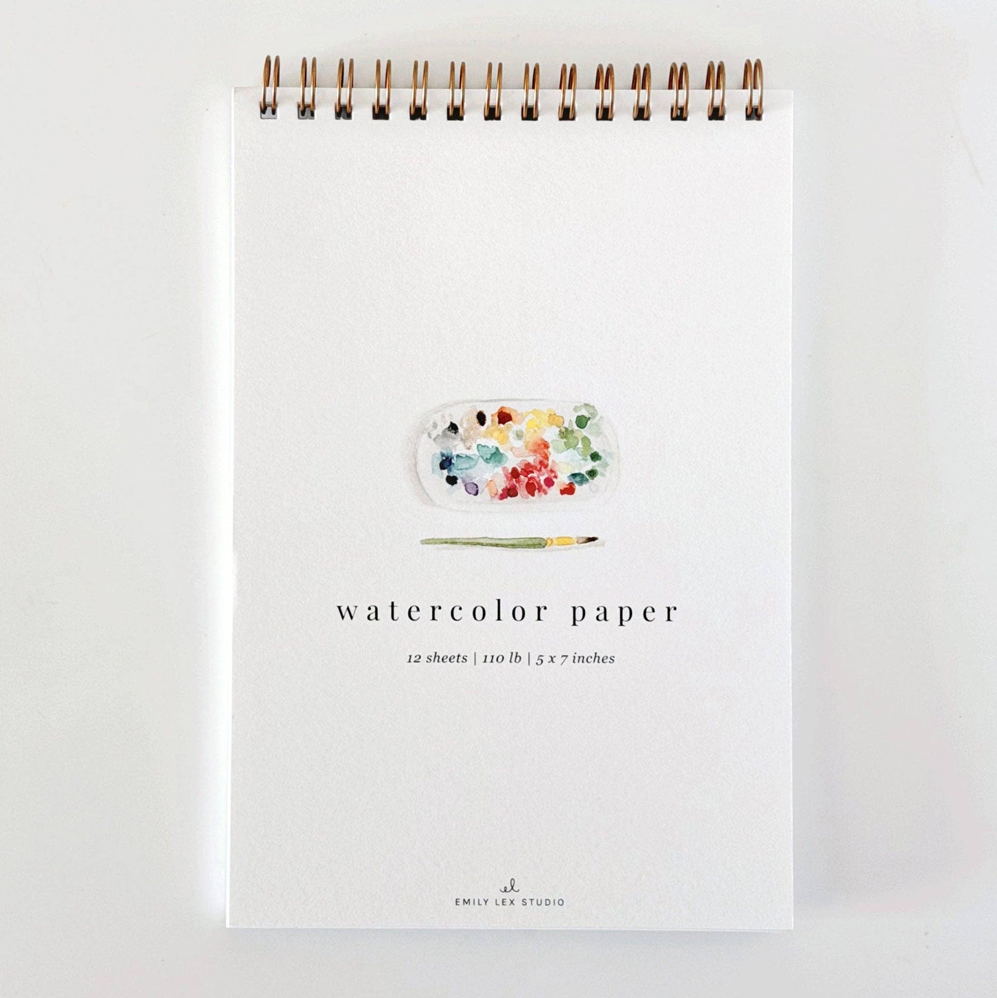 Emily Lex Studio: Spiral watercolor paper pad (12 Sheets) 5x7