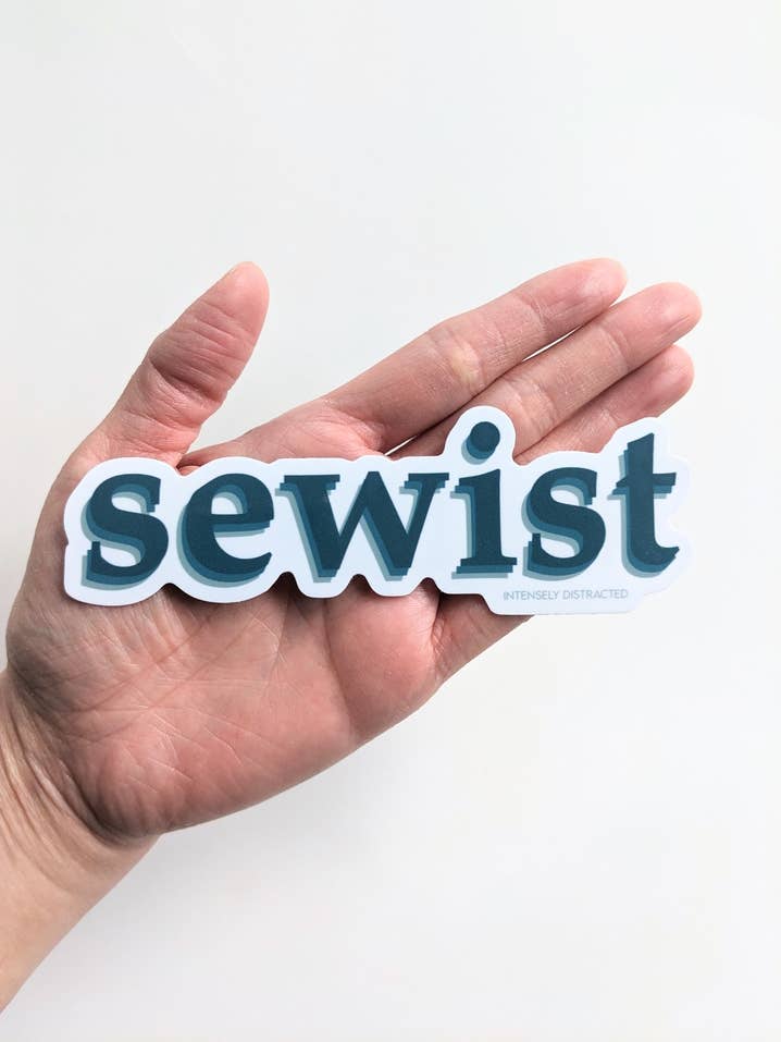 Stickers and Stationery: Sewist | Vinyl Sticker (5”x1inch 5/8th)