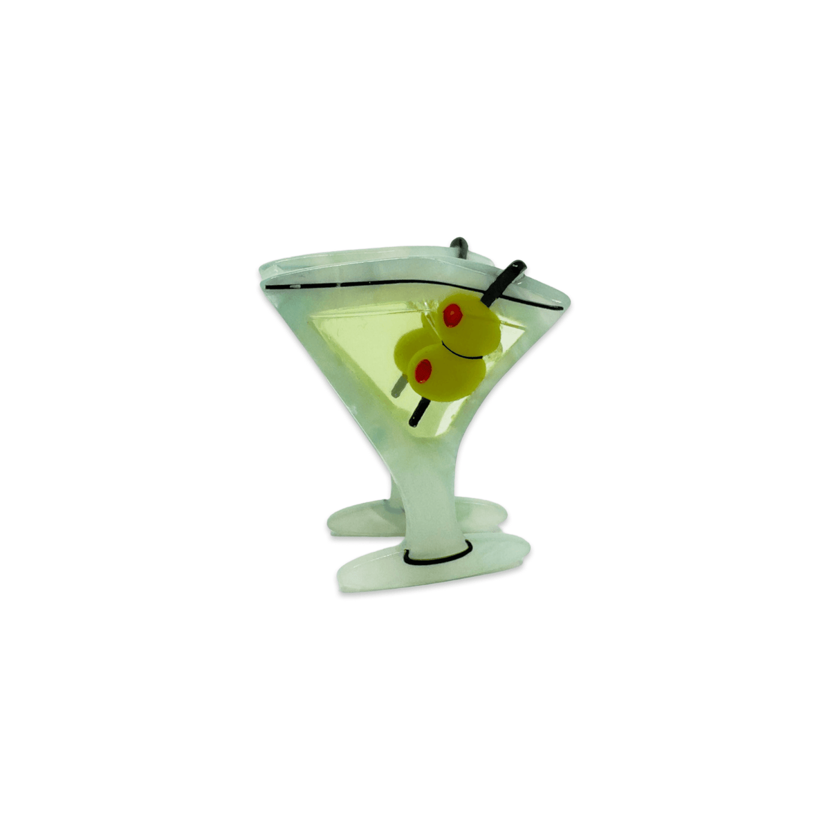 Hair Accessories: Jenny Lemons Mini Martini Hair Claw Clip 1.75x 1.5- 1 Hair Clip