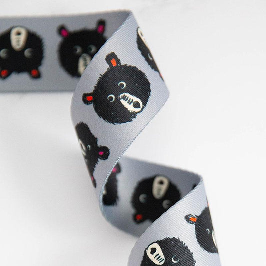 Webbing: Stitch Supply Co Teddy and the Bear 1.5" inch by Sarah Watts- by the yard