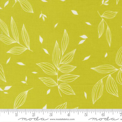 true to hue alli k collection citron falling leaves quilting cotton
