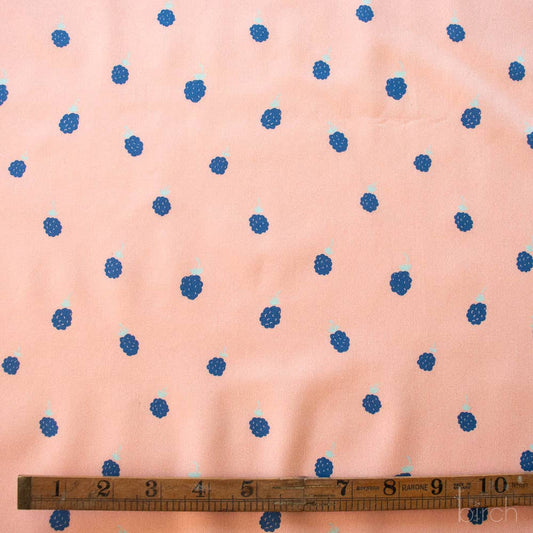 Birch Fabrics: Organic Cotton Blackberries Homestead Poplin-by the half yard