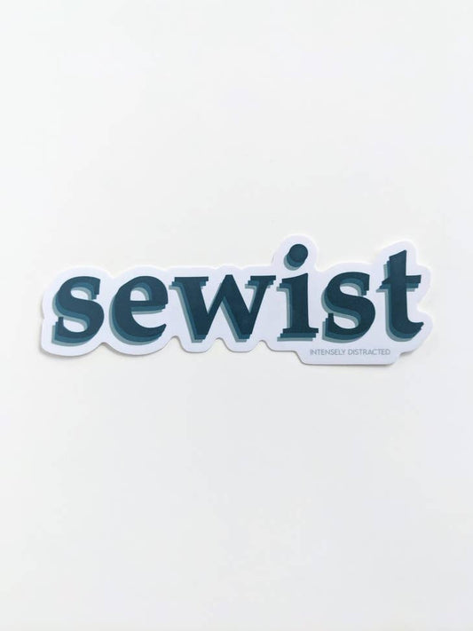 Stickers and Stationery: Sewist | Vinyl Sticker (5”x1inch 5/8th)
