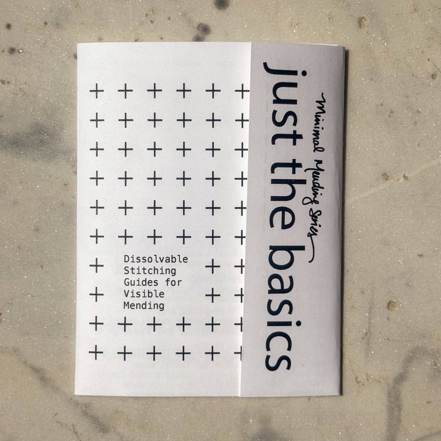 Sashiko and Visible Mending Just the Basics -(11"x4.25") Minimal Mending + Embellishment Transfer( 4 looks) - 1 Pack