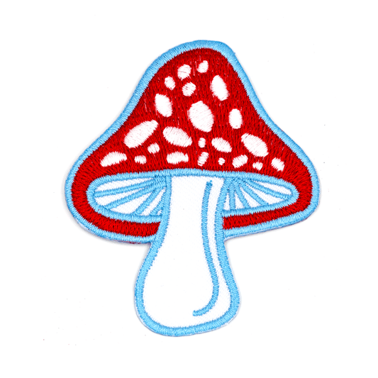 Mushroom Iron-On Embroidered Patch-1 Patch