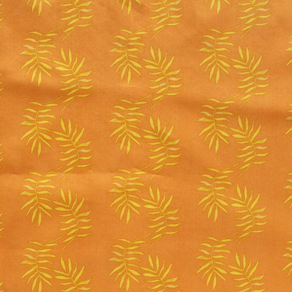 Organic Fabrics: Wild Fond Fronds Meadow 115 gsm Cotton Poplin by Birch Fabrics- by the half yard