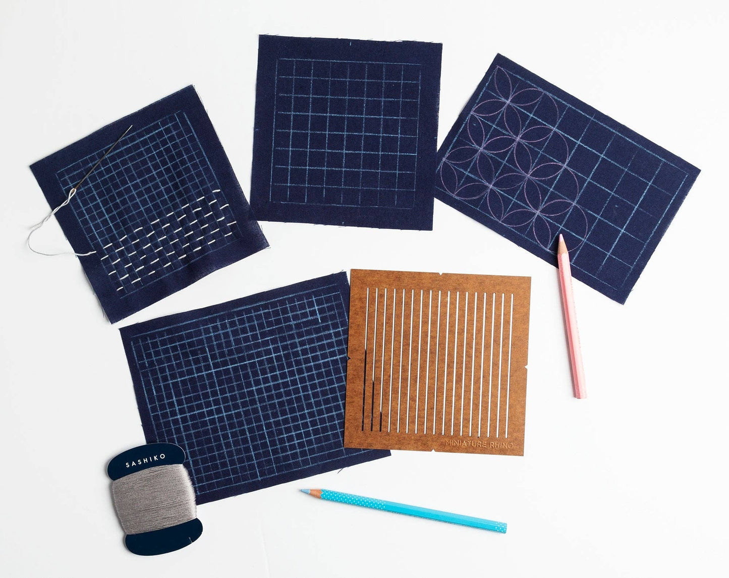 Sashiko and Mending Supplies: Sashiko Grid Stencil, the original ( 5x5)-1 Oil Board Grid Stencil