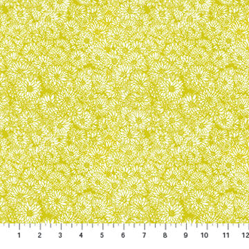 Mums in Golden. Quilting Cotton Ana Maria Horner Fabric