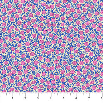 Northcott Fabrics: Yesterday by Juliana Horner Poppies in Prairie 4.7 oz Cotton Woven- by the half yard