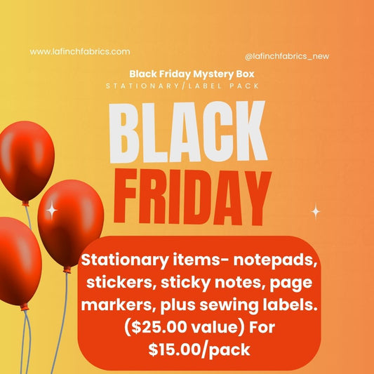 Black Friday Promo: Mystery Pack Stationary/Sew in Label Pack- Assorted