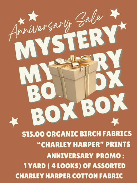 Anniversary Promo Box #4: 1 yard of Organic Cotton Charley Harper Prints from Birch Fabrics- Mystery Pack