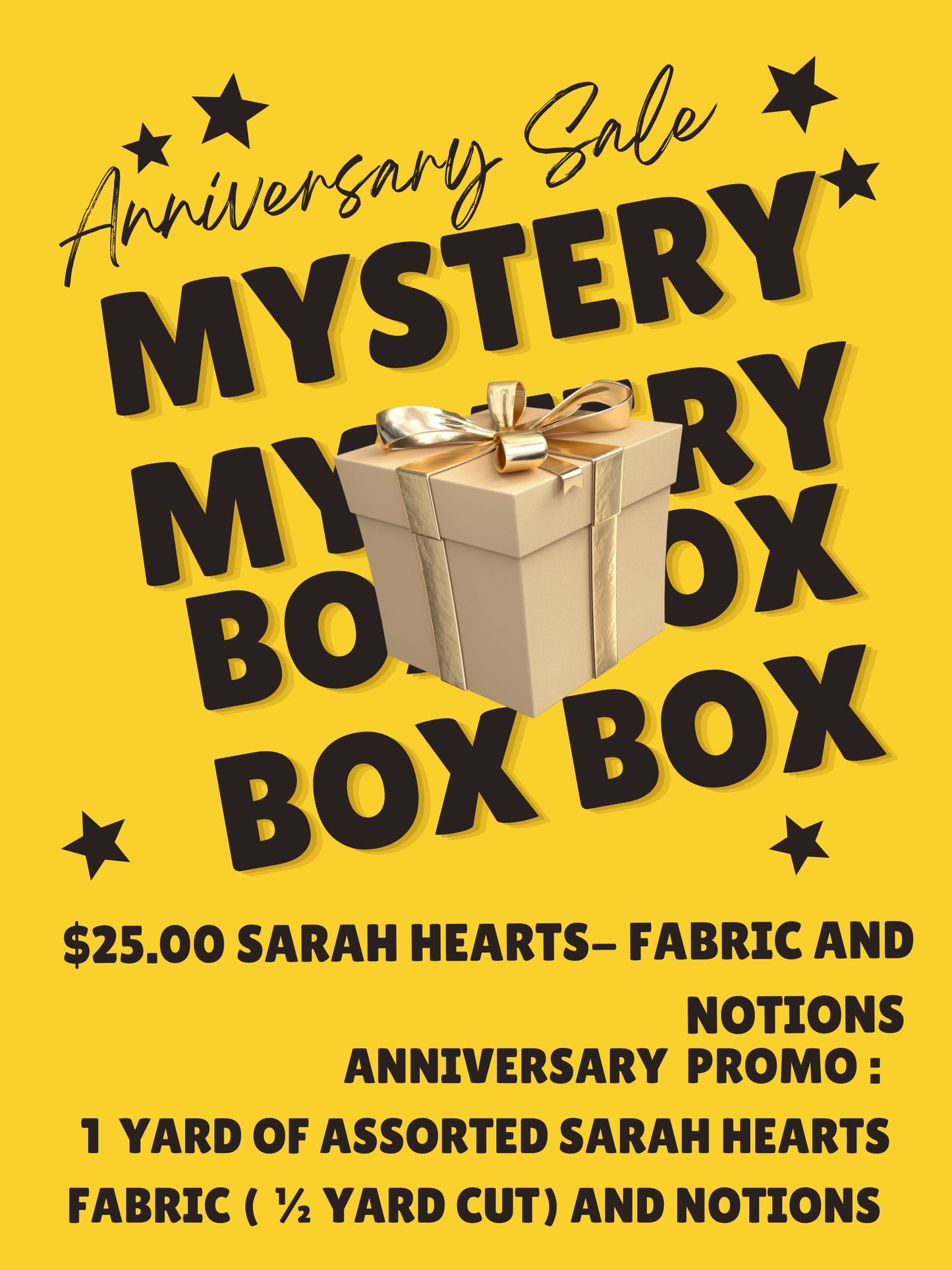 Anniversary Promo Box #6: Sarah Hearts Notions and Fabric- Mystery Pack