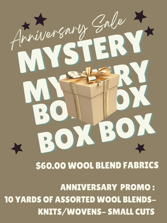 Anniversary Promo Box #8: 10 Yards of Wool Blend Knits/Wovens- Mystery Pack Small Cuts