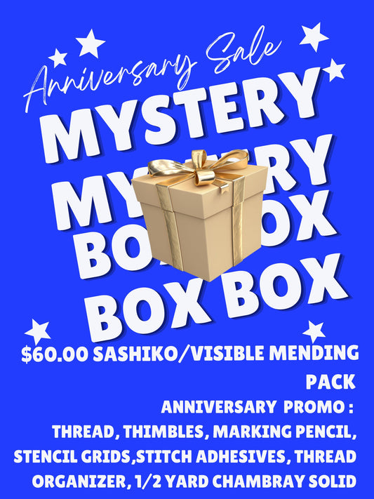 Anniversary Promo Box #9: Sashiko/Visible Mending Mystery Pack