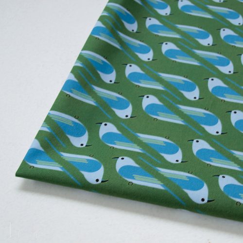 Organic Premium Cotton Bluebird Poplin Woven by Birch Fabrics- by the half yard