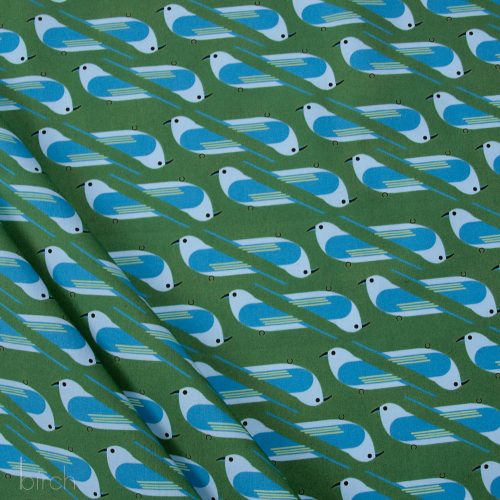 Organic Premium Cotton Bluebird Poplin Woven by Birch Fabrics- by the half yard