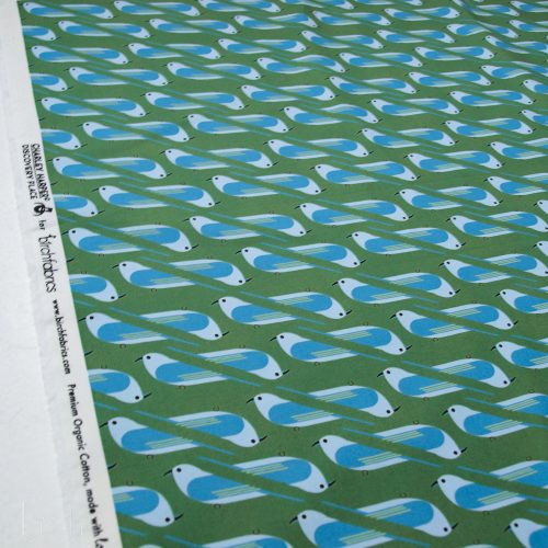 Organic Premium Cotton Bluebird Poplin Woven by Birch Fabrics- by the half yard