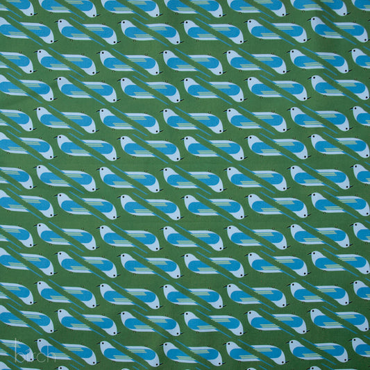 Organic Premium Cotton Bluebird Poplin Woven by Birch Fabrics- by the half yard