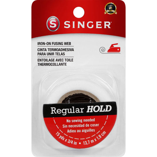 Singer iron-on fusing web packaging on a white background