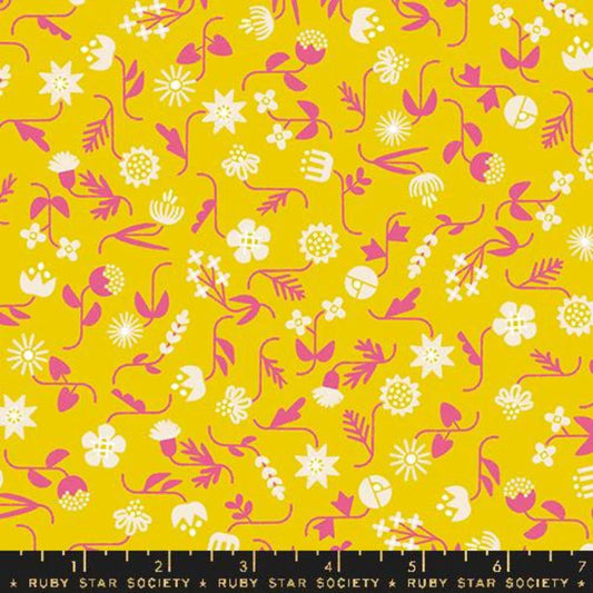 Moda Fabrics: Ruby Star Society Floral Golden Hour Quilting Cotton Woven- by the half yard