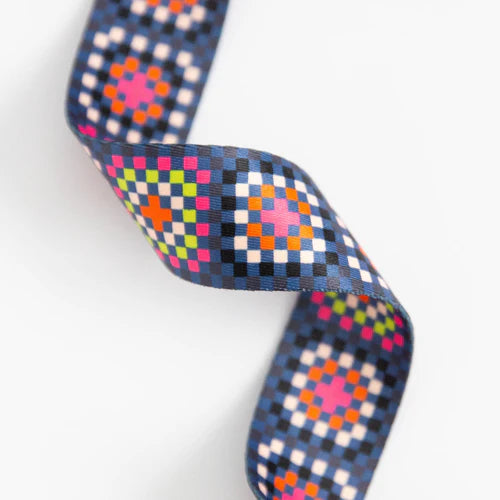 Webbing: Stitch Supply Co Granny Square Night 1.5 inch  - by the yard