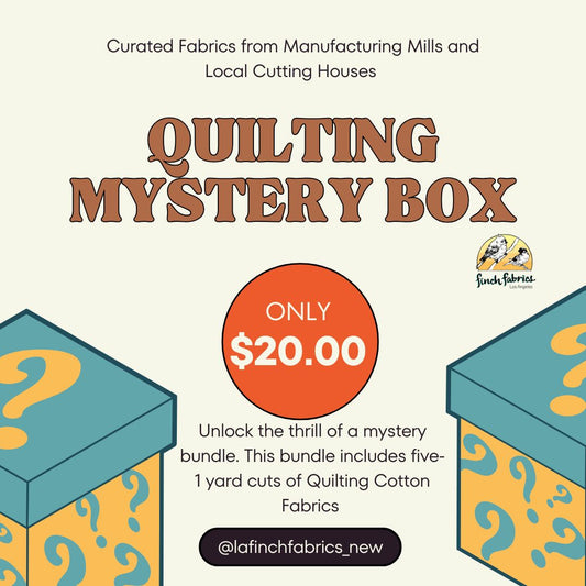 October Mystery Bundle- 5 yard Quilting Cotton Print  Wovens ( 1 yard cuts) #1019