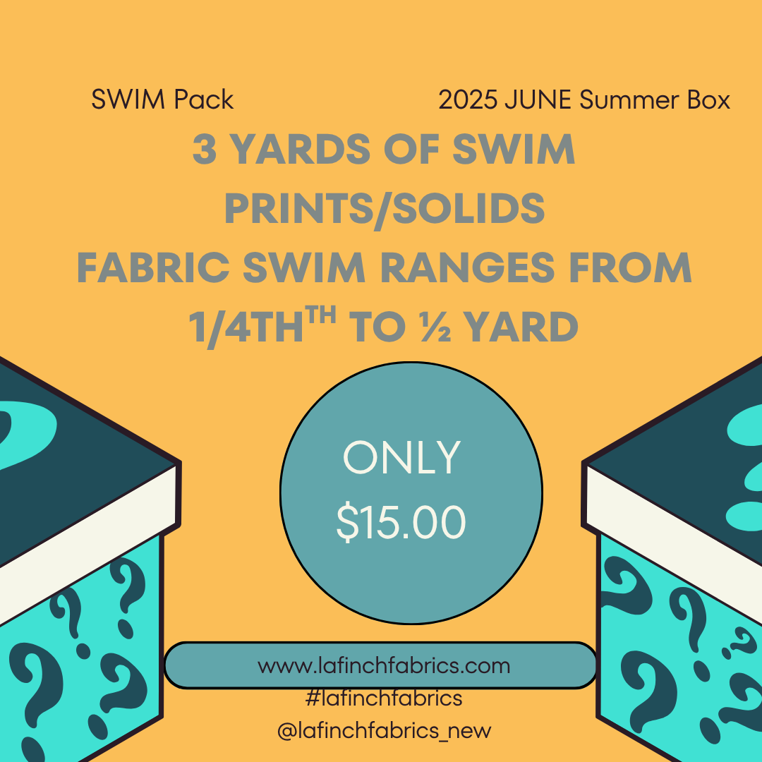 Josie's Zero Waste Pack #29 Swim Print/Solids Assortment Pack- 3 yard bundle