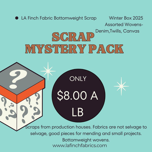 December Mystery Pack: Bottomweight Scrap Pack by the LB- $8.00/LB