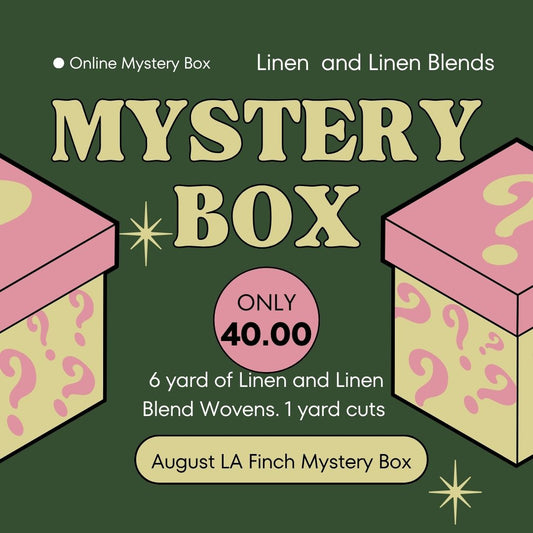 August Online Mystery Box: 6 yards of Linen and Linen Blend Wovens- ( 1 yard cuts)