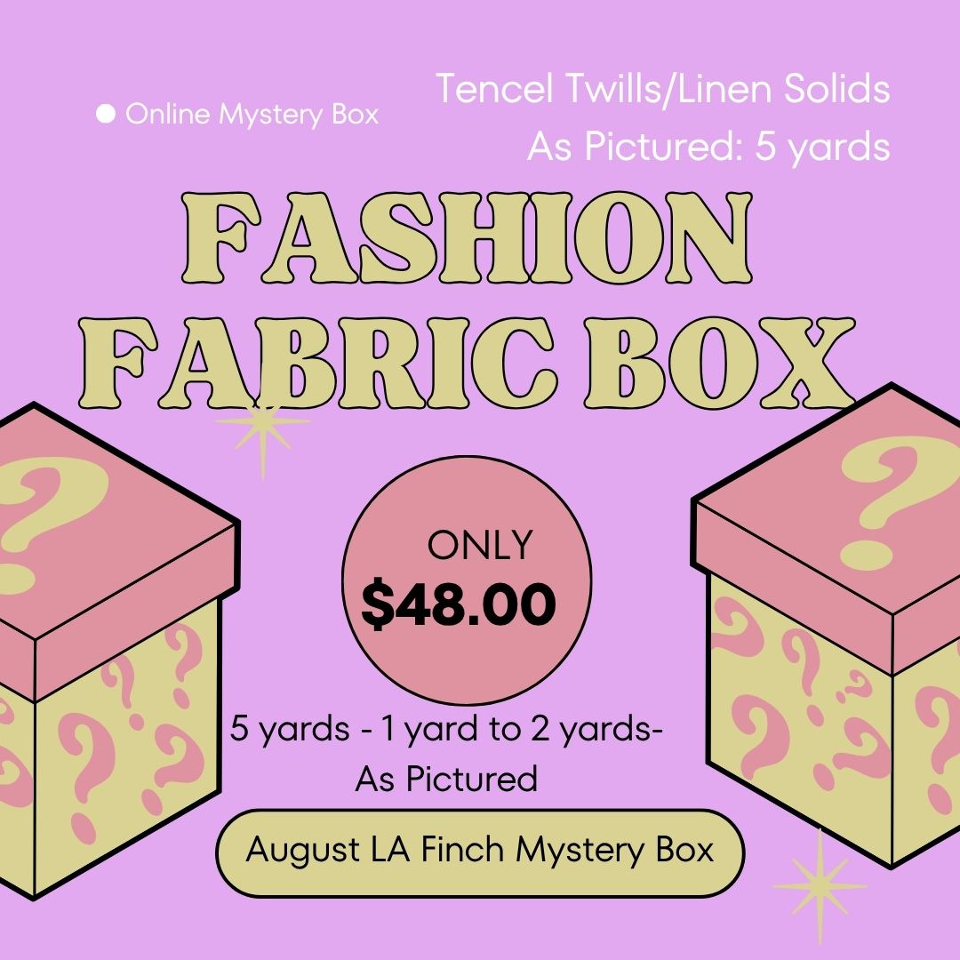 August Online Bundle Box: 5 yards of Tencel Twill and Linen Solids- As pictured
