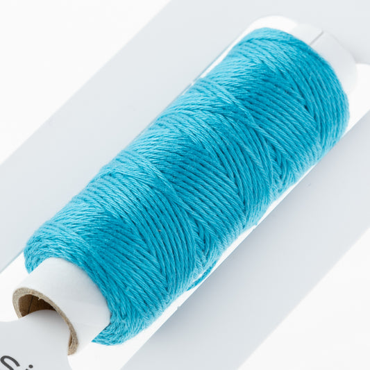 Sashiko and Visible Mending: COSMO Hidamari Sashiko Cotton Thread Carribean Blue (2)