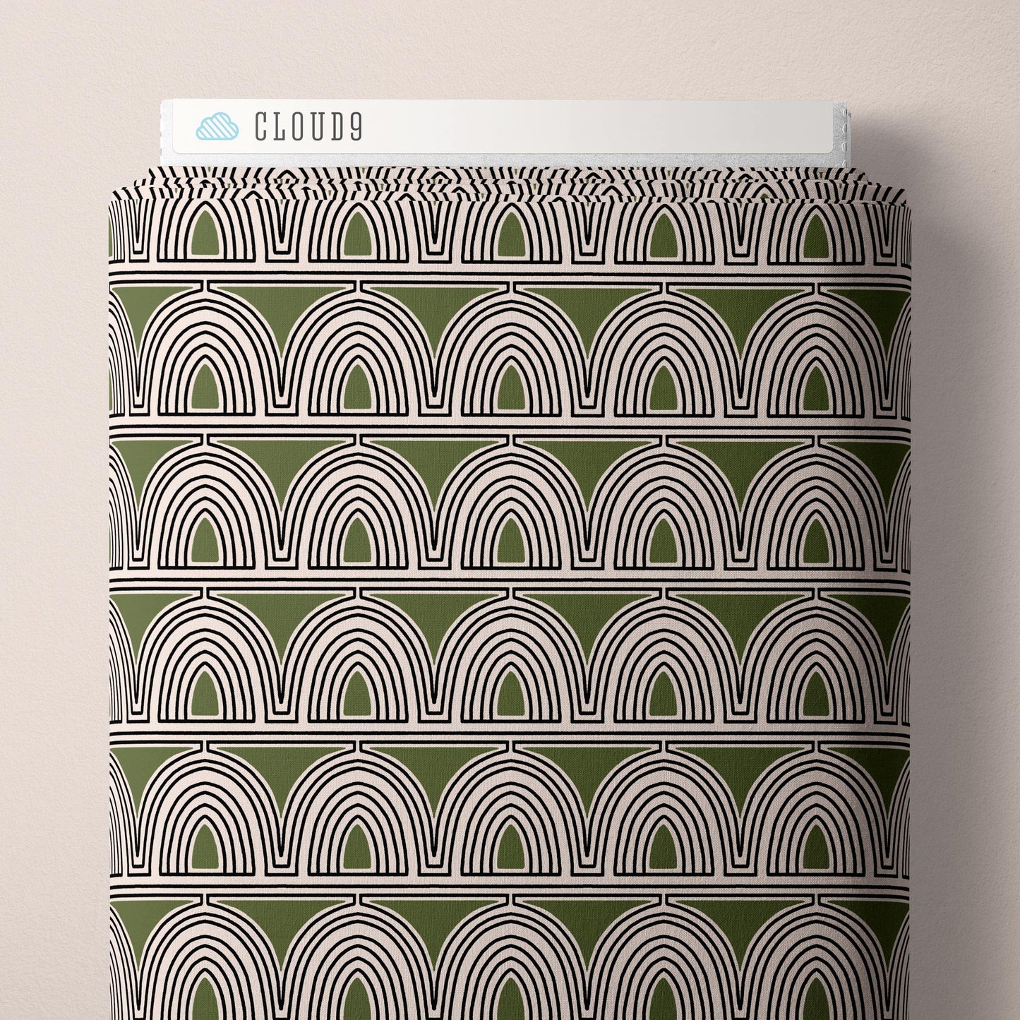 Cloud9 Fabrics: Marsh Havens Femke Half Circle Organic Cotton Woven- by the half yard