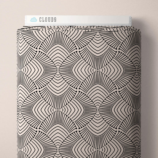 Cloud9 Fabrics: MODAL RAYON Marsh Havens Geometric Adrianus Challis Woven 3.9oz- by the Half Yard