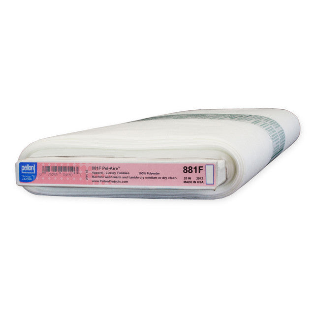 Web Only Sewing Supplies: Interfacing White Pellon Pel-Aire PEL881F-WHI Polyester 20"inches wide- by the yard
