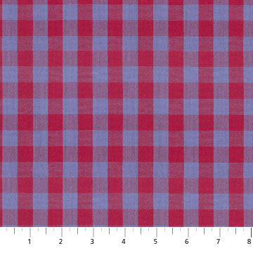 Northcott Fabrics: Anna Maria Textiles Yarn Dyed Jester Checks Shirting Woven- by the Half Yard