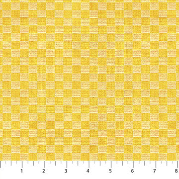 Northcott Fabrics: Anna Maria Textiles Checkmates Yarn Dyed Cotton Gameboard in Sunset woven- by the half yard