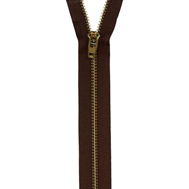 Sewing Supplies: 7 inch Sable Jean YKK Zipper