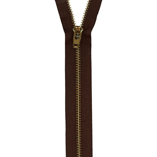 Sewing Supplies: 7 inch Sable Jean YKK Zipper
