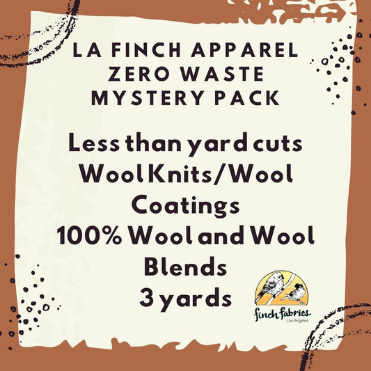 LA FINCH Apparel Wools 3 yards Case pack Mystery Pack- Less than a yard cuts #114- July Promo