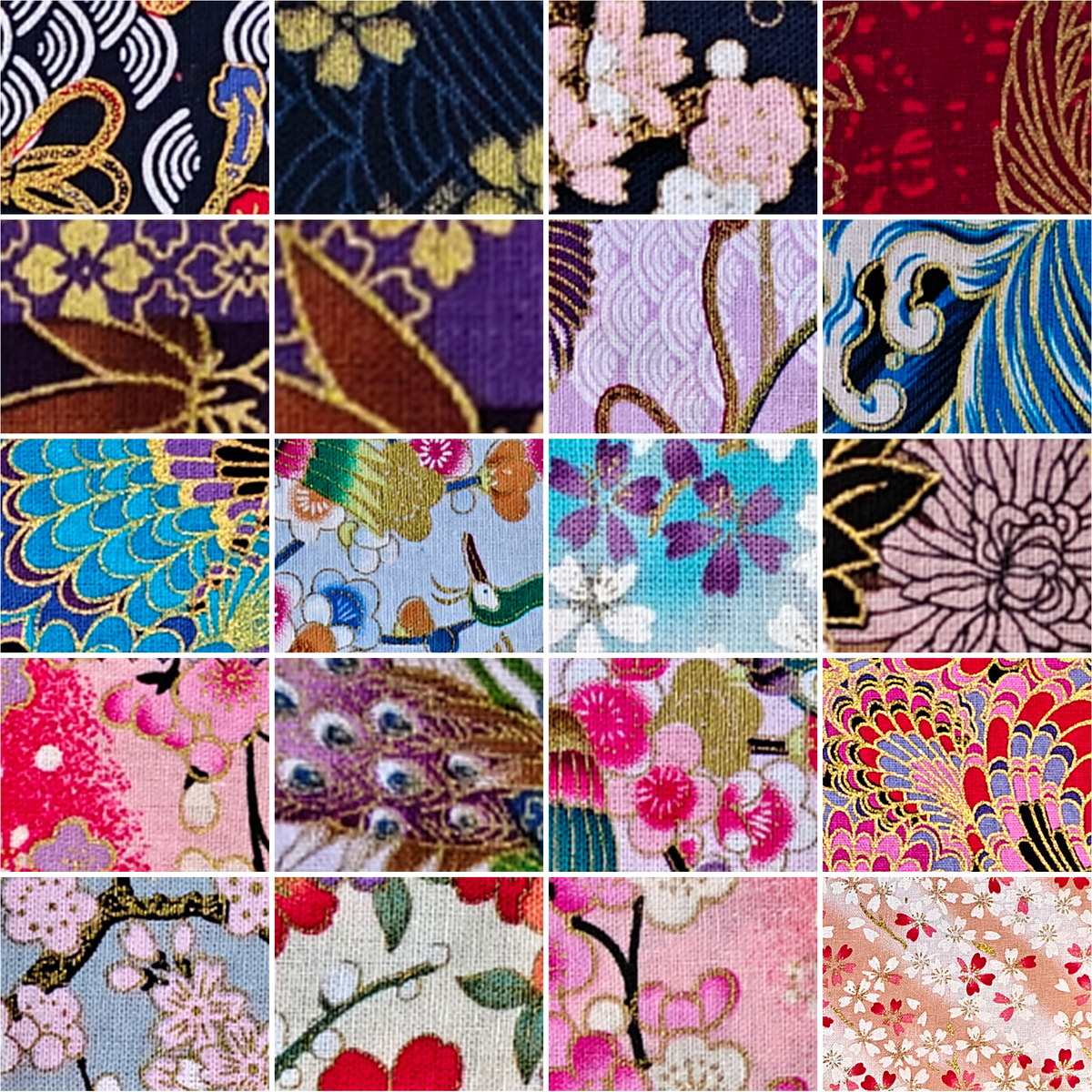 Quilting Fabrics: 40-Piece Cotton 2.5'' x 10'' Mini Strips - Crimson Garden Collection