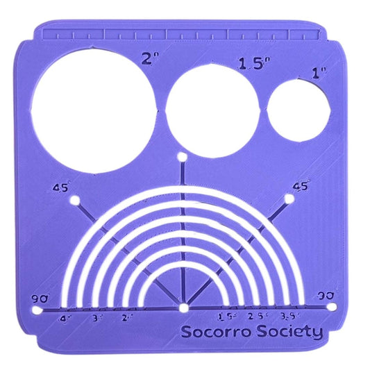 Sashiko Collection: Sashiko Circle Stencil: Purple- 1 pack