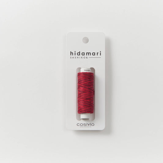 Sashiko and Visible Mending: COSMO Hidamari Sashiko Variegated Cotton Thread: Red (401)