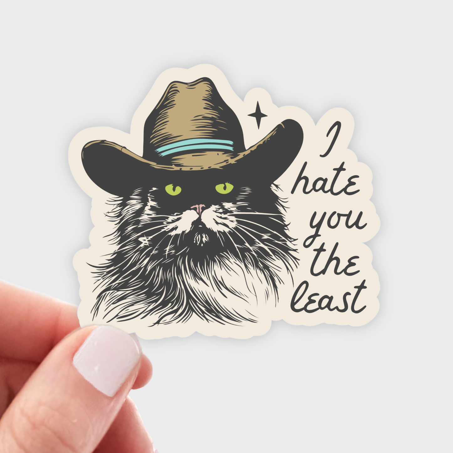 Stickers and Stationery: I Hate You the Least Sticker