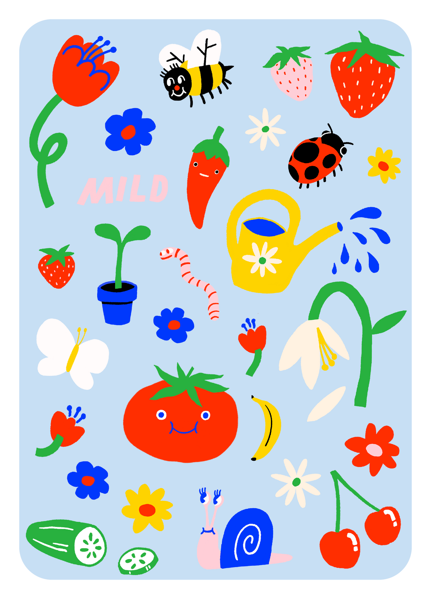 Iron On Art: Garden Gone Mild Sheet Set-(2 sheets)