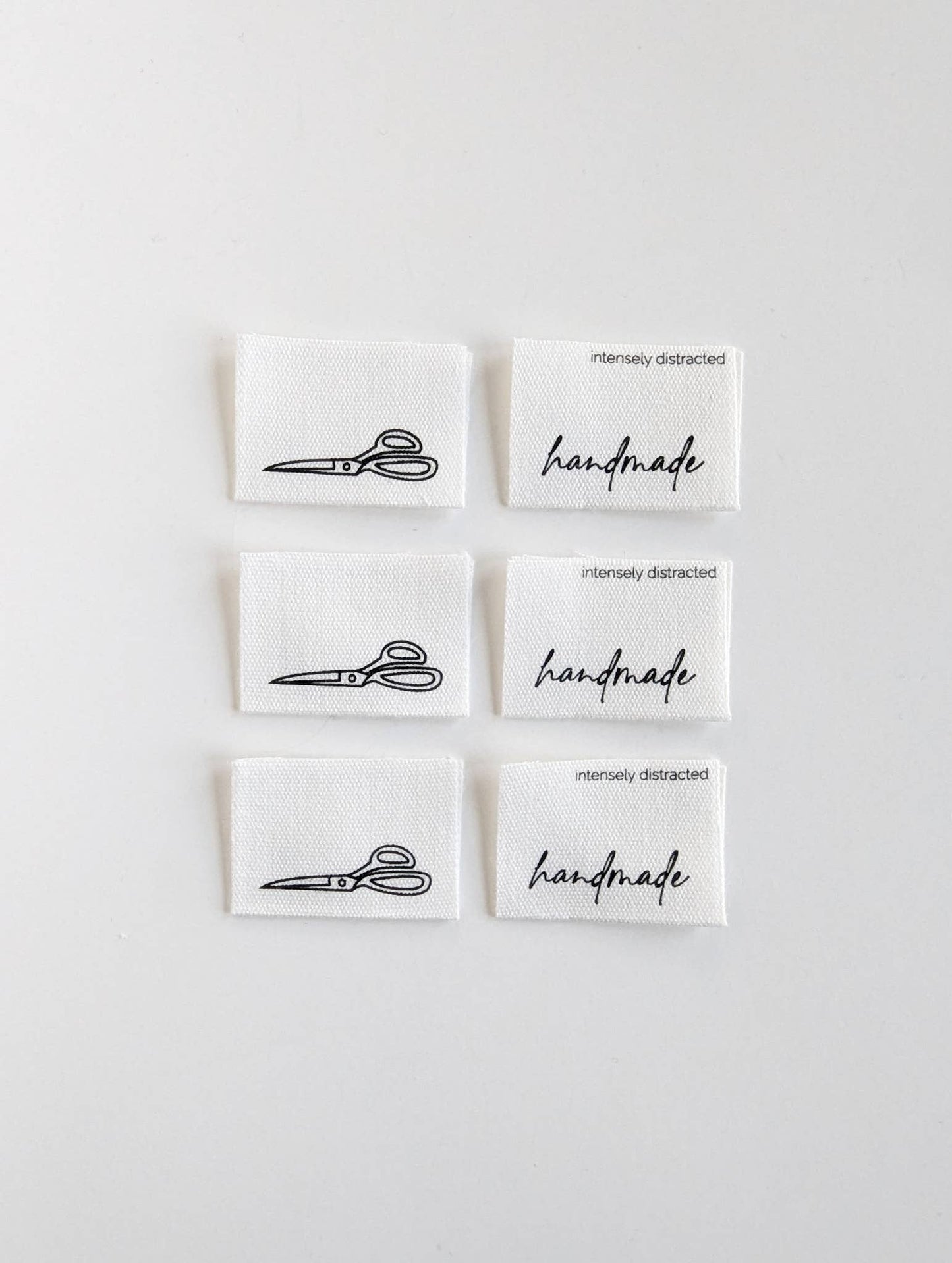 Notions: Handmade. Scissors. | Cotton Garment and Quilting Luxe Labels