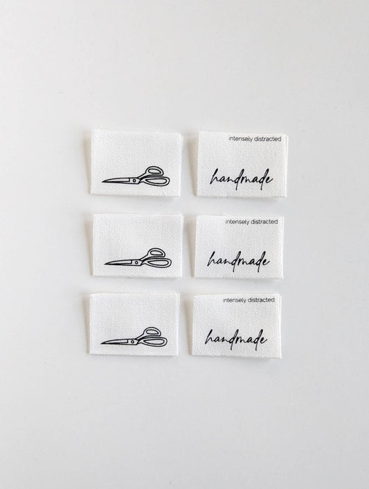Notions: Handmade. Scissors. | Cotton Garment and Quilting Luxe Labels