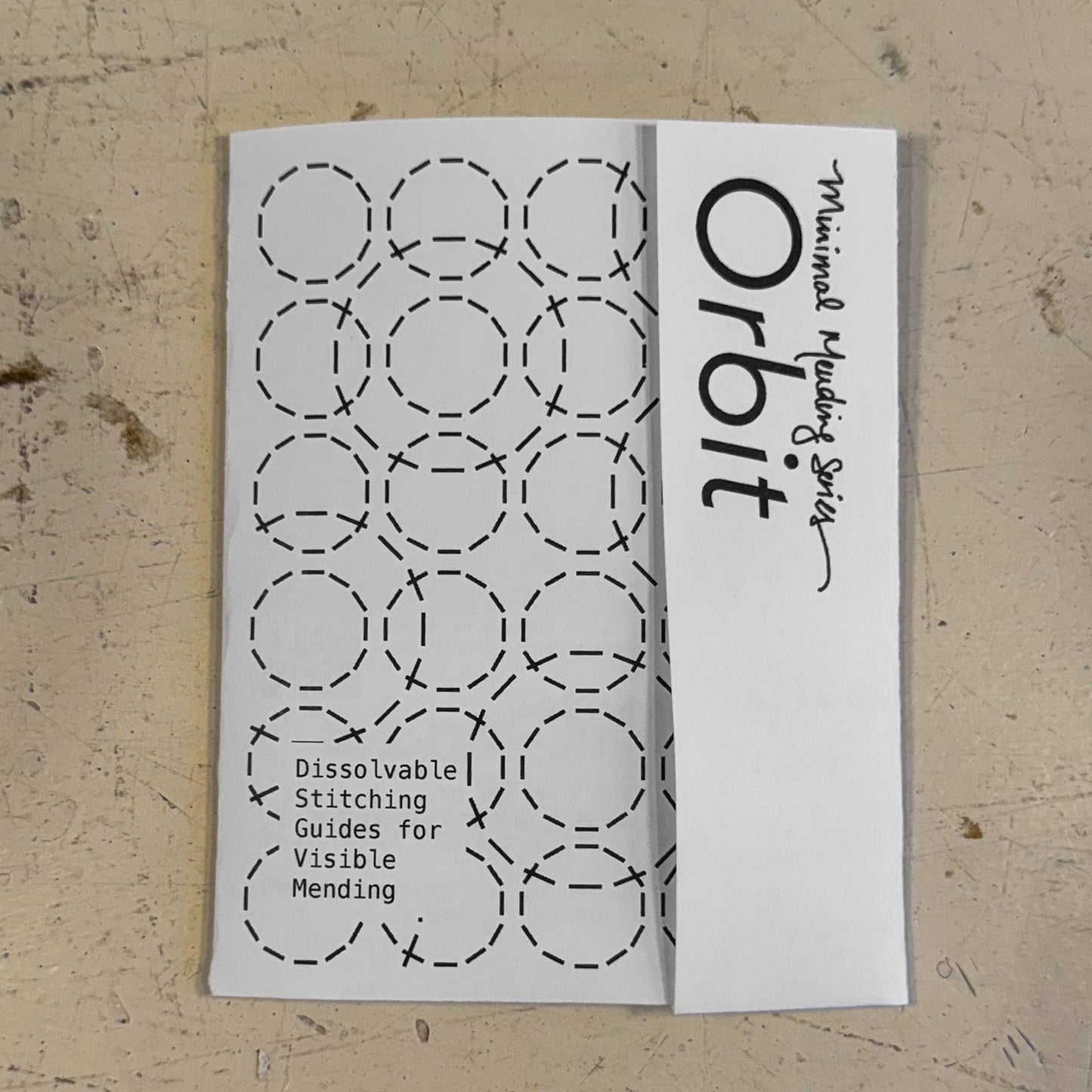 Sashiko and Visible Mending: Orbit - Minimal Mending + Embellishment Transfer ( 4 looks)  -1 pack