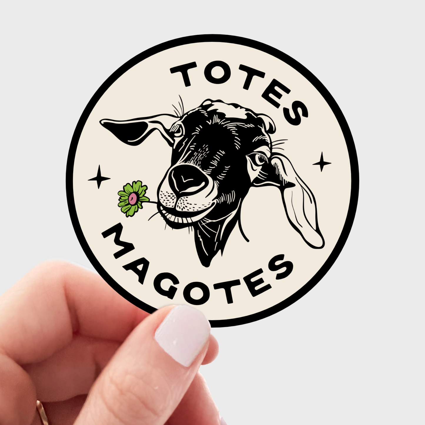 Stickers and Stationery: Totes Magotes  Farm Goat Sticker